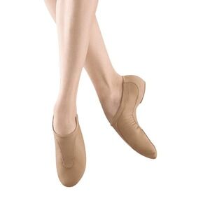 NEW Bloch Womens Pulse Leather Split Sole Jazz Dance‎ Shoes Size 5 Tan S0470L